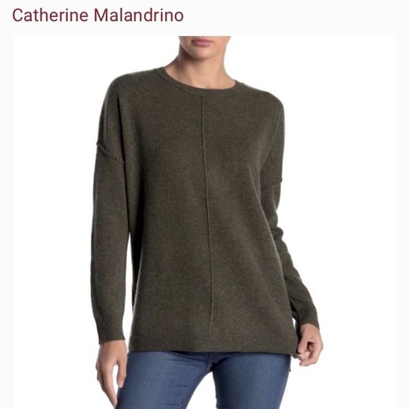 Catherine Malandrino Sweaters - - NWT Catherine Malandrino Cashmere Crew Sweater